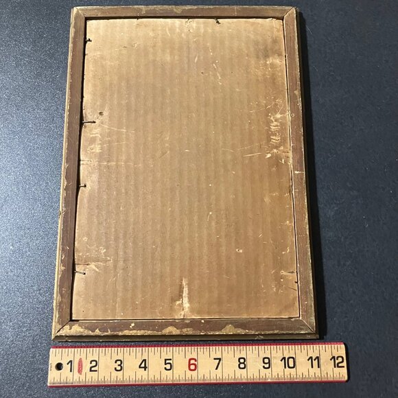 Antique 1909 Calendar in Ornate Gesso Frame Beaver Prunes HS Gile Salem Oregon - Picture 8 of 8